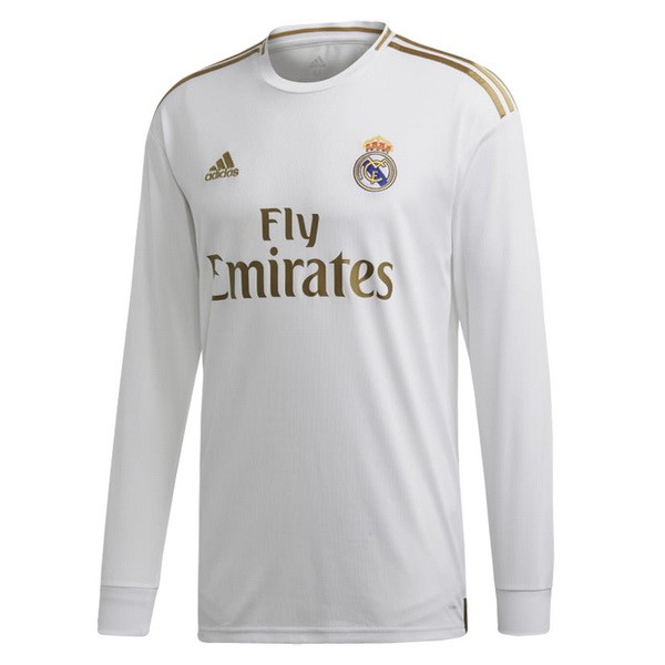 Real Madrid Trikot Heim ML 2019-20 Weiß Fussballtrikots Günstig